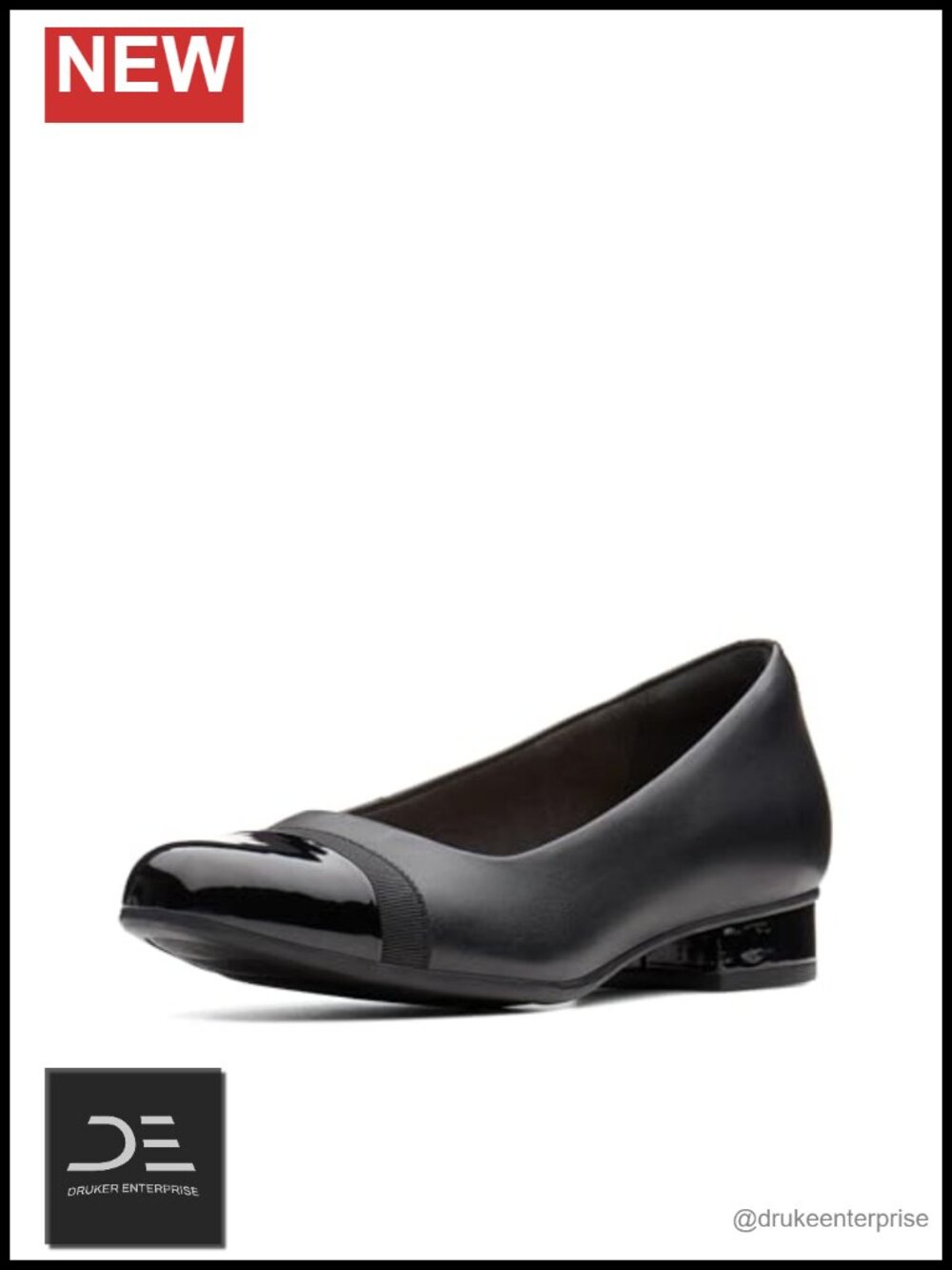 Women's Leather Low Heel Pumps with OrthoLite Footbed